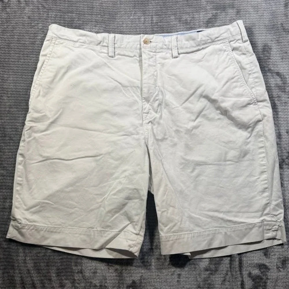 Polo Ralph Lauren Mens 38X8 Stretch Classic Fit Chino Shorts Khaki Beige Twill‎